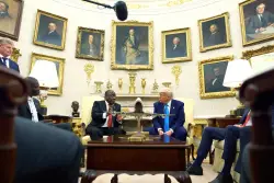 South Africa's president praised for staying calm during Trump's Oval Office ambush